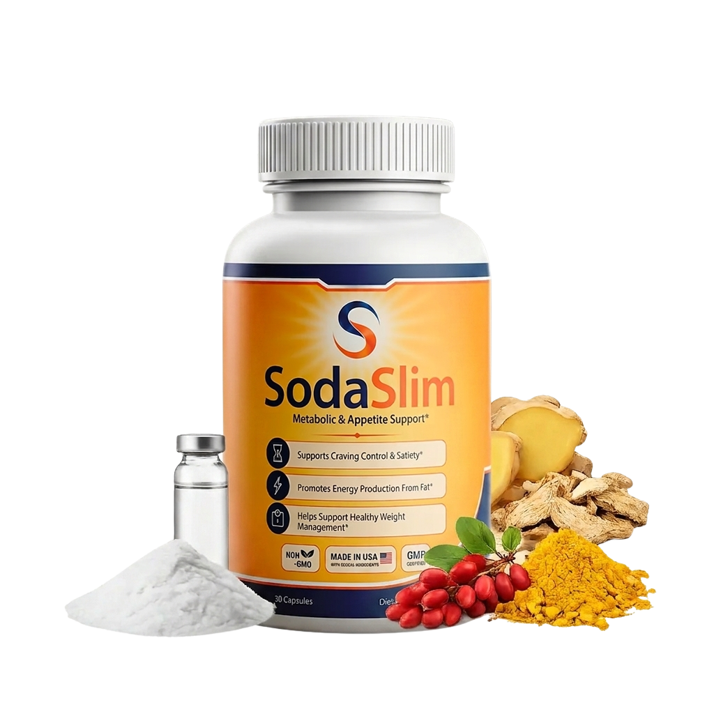 SodaSlim bottle with ingredients