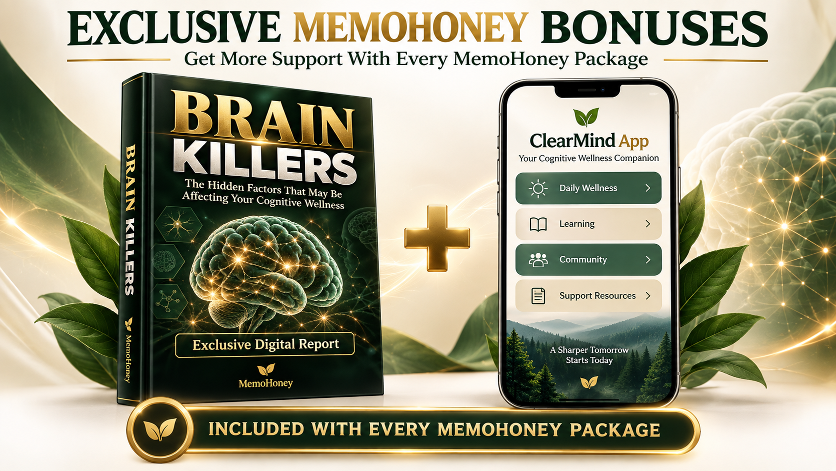Brain Killers and ClearMind App MemoHoney bonuses